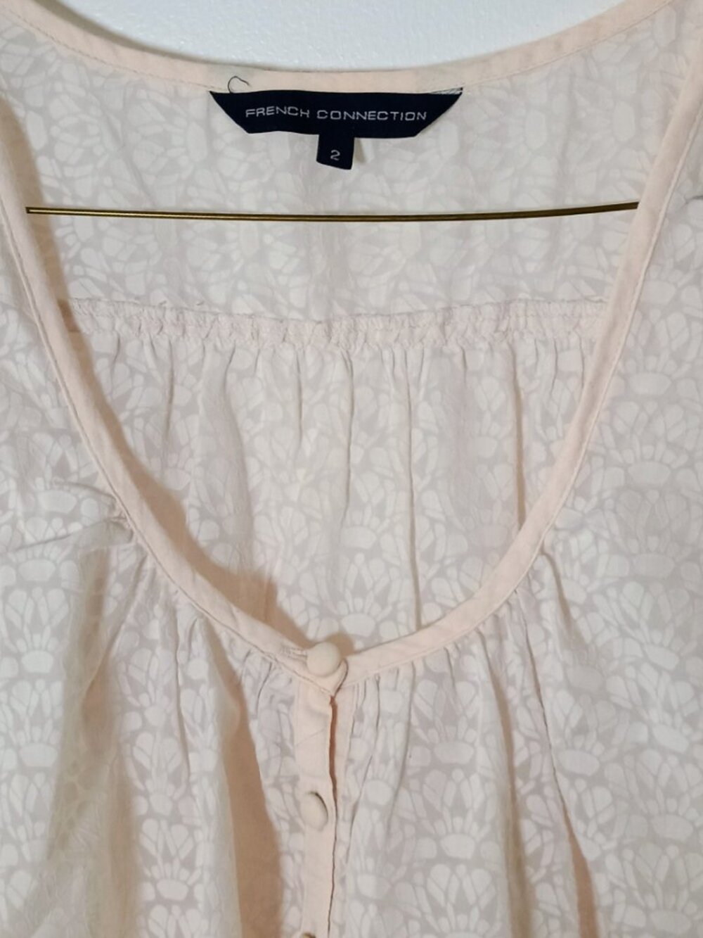 French Connection Button-Front Blouse - Picture 3 of 4